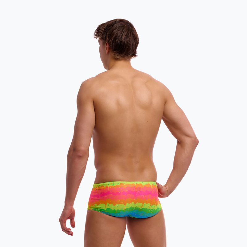 Boxer da bagno da uomo Funky Trunks Sidewinder Trunks che fondono il caos 3