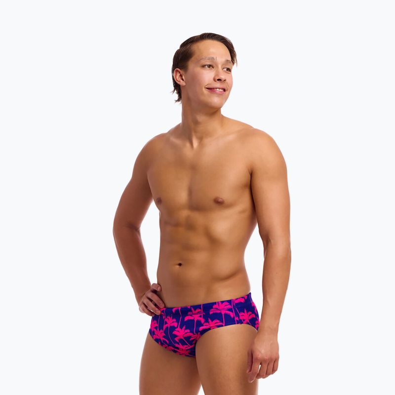 Slip da bagno uomo Funky Trunks Classic Brief pinky palms 2