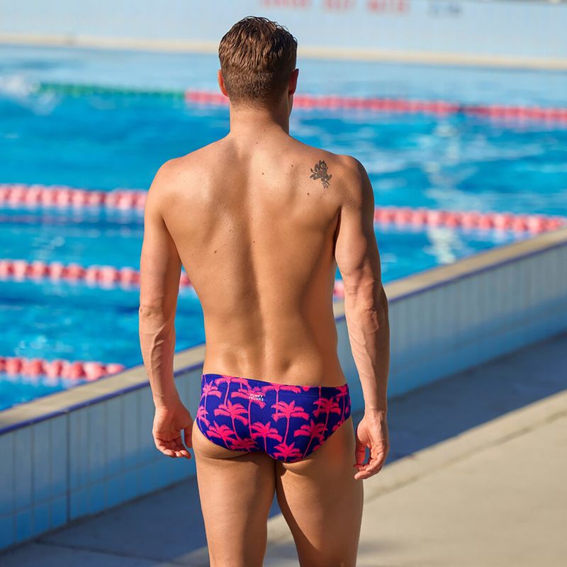 Slip da bagno uomo Funky Trunks Classic Brief pinky palms 5