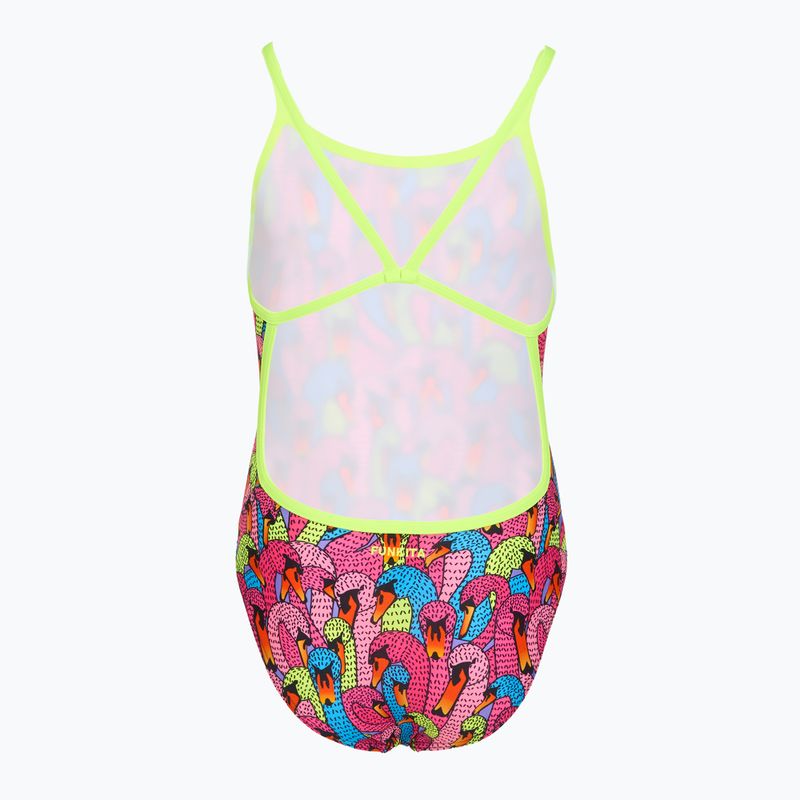 Costume da bagno intero per bambini Funkita Single Strap One Piece swan city 2