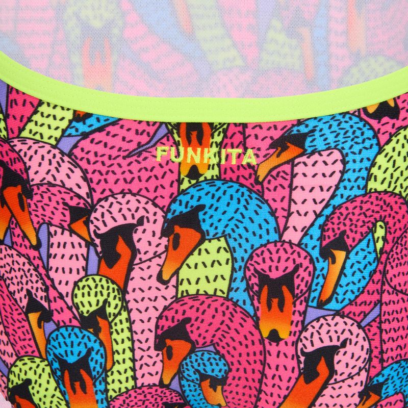 Costume da bagno intero per bambini Funkita Single Strap One Piece swan city 3