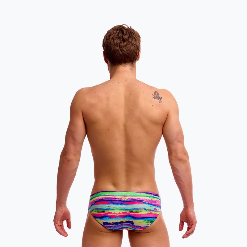 Slip da nuoto uomo Funky Trunks Classic Brief paint patch 2