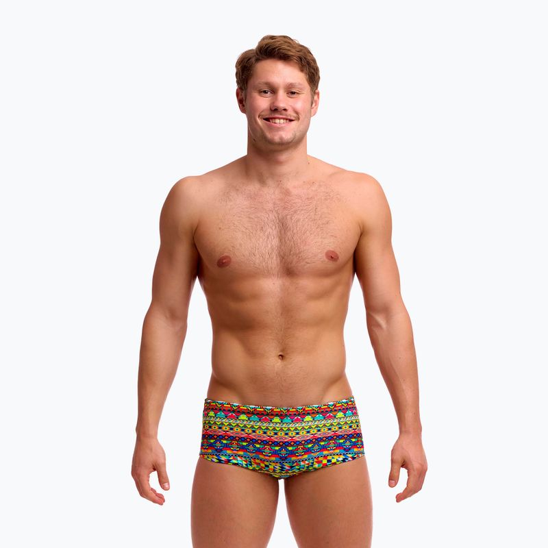 Boxer da nuoto da uomo Funky Trunks Sidewinder Trunks packed up 2