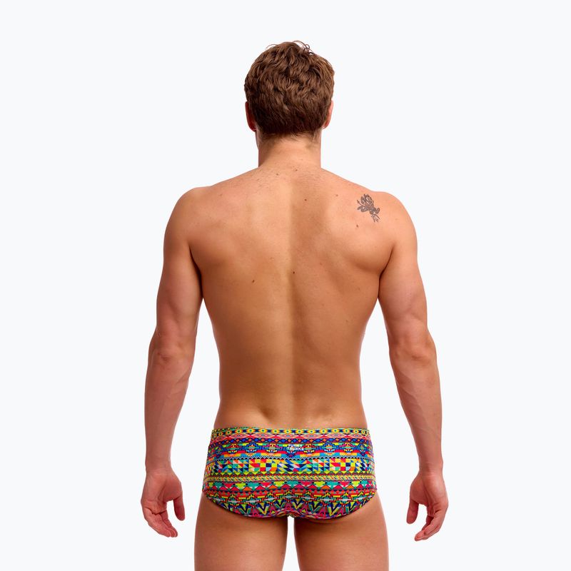 Boxer da nuoto da uomo Funky Trunks Sidewinder Trunks packed up 4