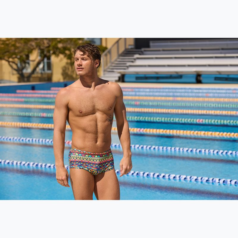 Boxer da nuoto da uomo Funky Trunks Sidewinder Trunks packed up 5