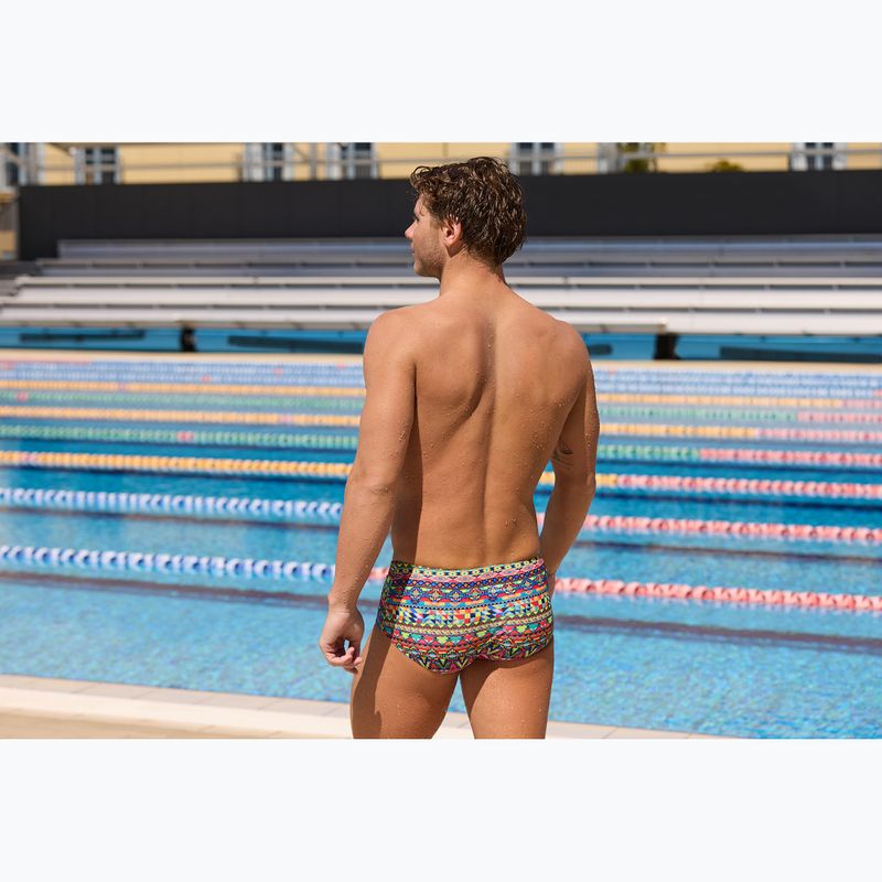 Boxer da nuoto da uomo Funky Trunks Sidewinder Trunks packed up 7