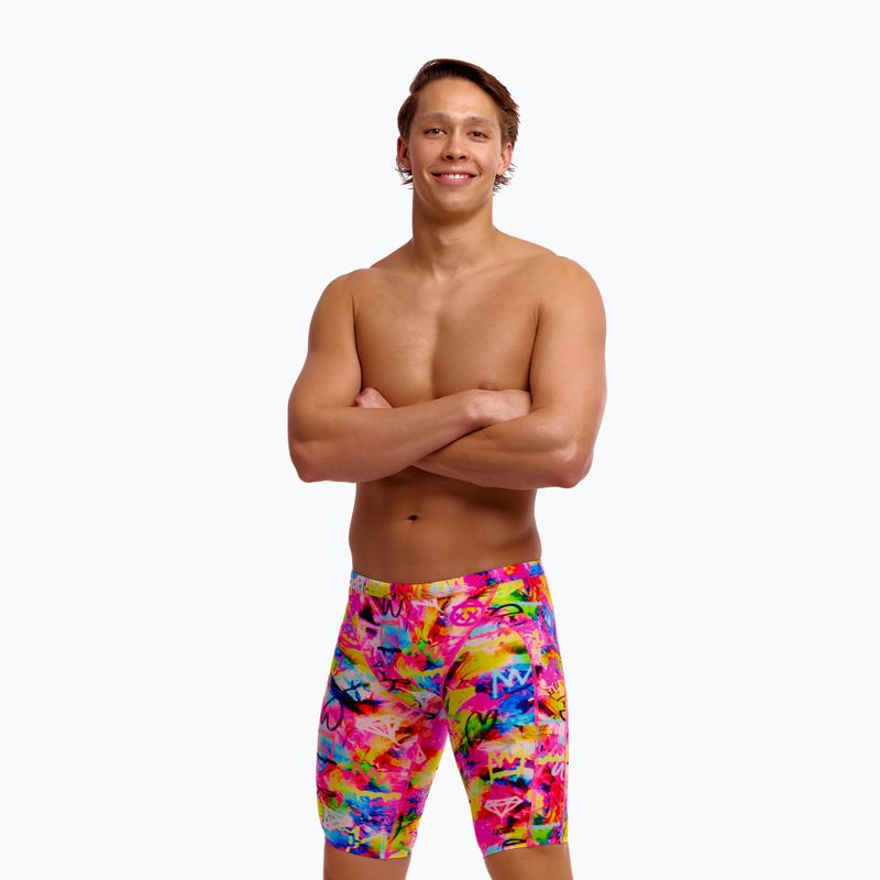 Jammer da nuoto da uomo Funky Trunks Training Jammers tag her 3