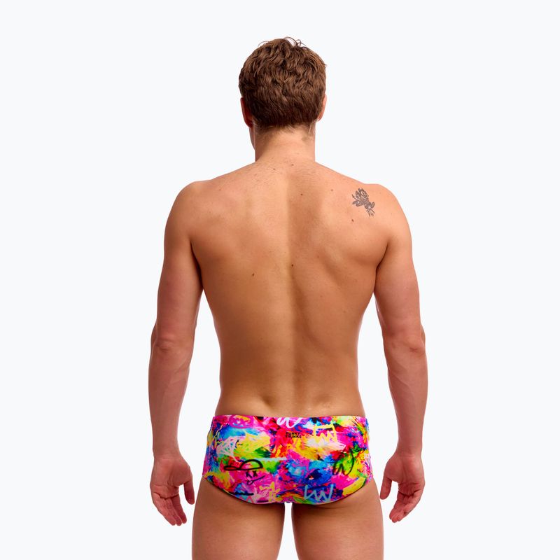 Boxer da nuoto da uomo Funky Trunks Sidewinder Trunks tag her 4