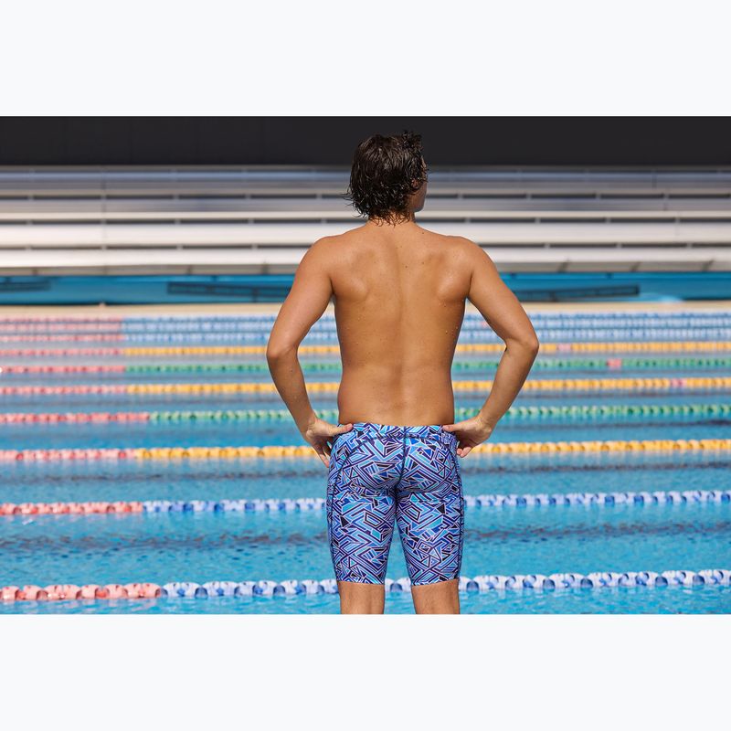 Jammer da nuoto da uomo Funky Trunks Training Jammers blue bits 7
