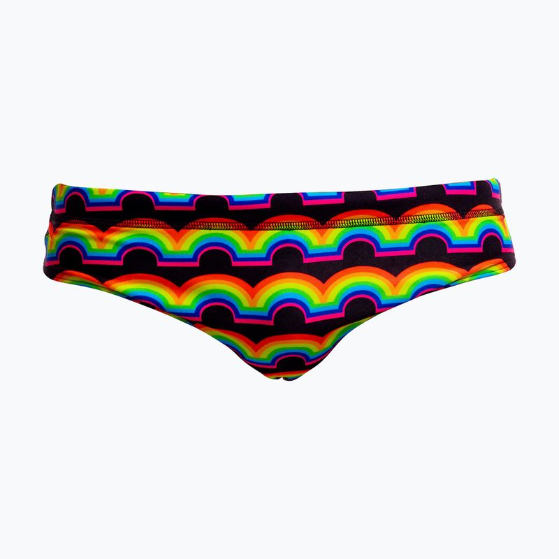 Slip da nuoto uomo Funky Trunks Classic Brief in rainbow