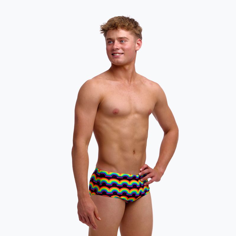 Boxer da nuoto per bambini Funky Trunks Sidewinder Trunks rainbowie 3