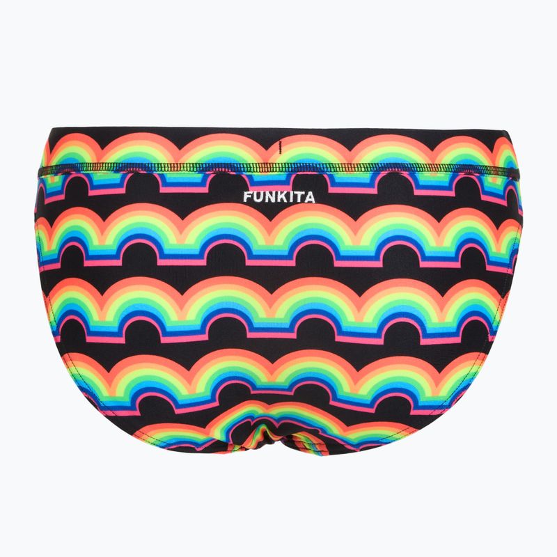 Slip da bagno Funkita Sports Brief rainbowie 2