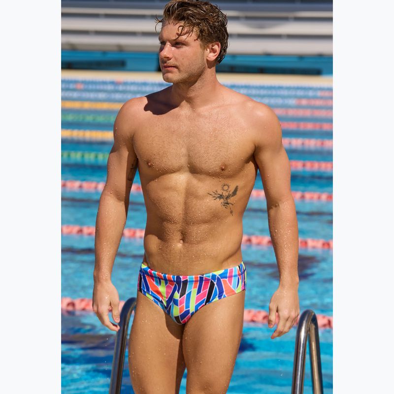 Slip da nuoto uomo Funky Trunks Classic Brief fault lines 5