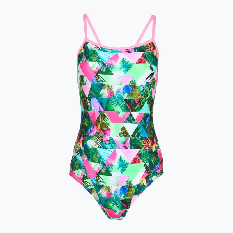 Costume da bagno intero da donna Funkita Single Strap One piece sub lime