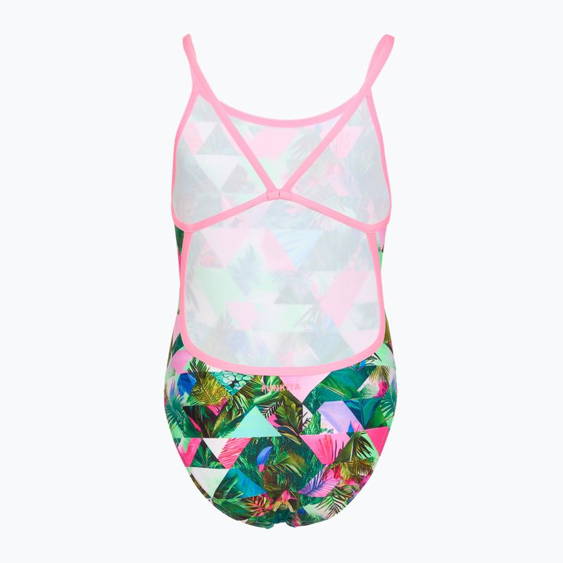 Costume da bagno intero da bambina Funkita Single Strap One Piece sub lime 2