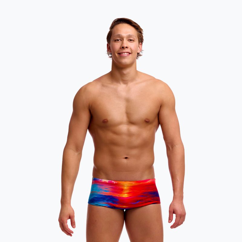 Boxer da nuoto da uomo Funky Trunks Sidewinder Trunks sunset delight 2