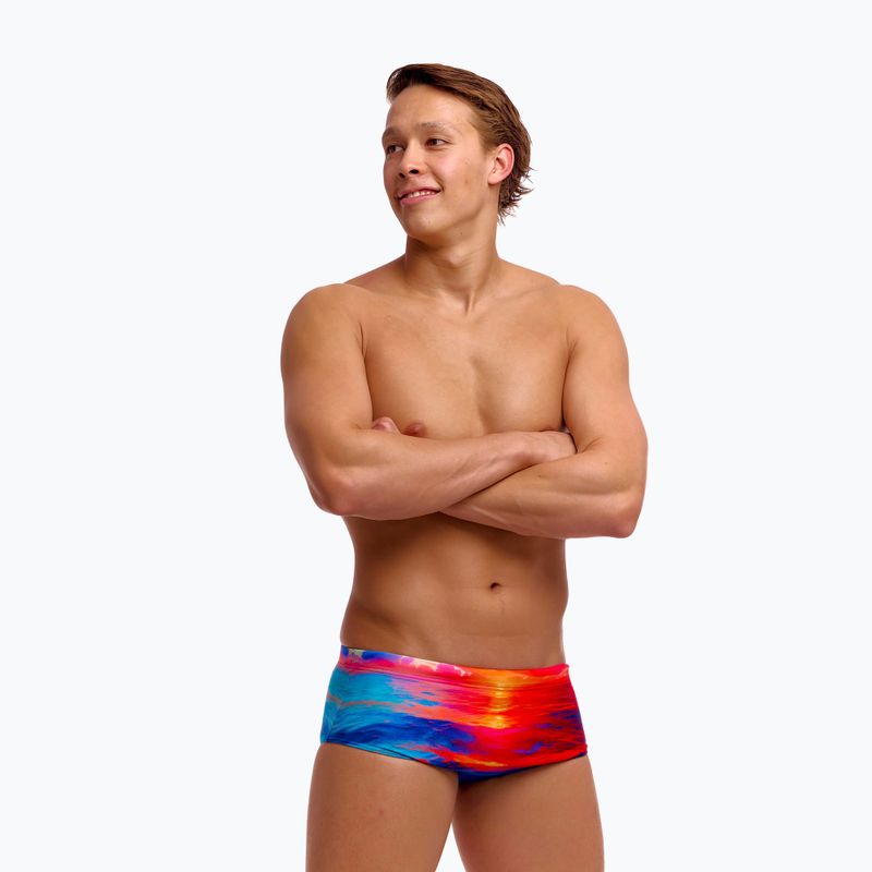 Boxer da nuoto da uomo Funky Trunks Sidewinder Trunks sunset delight 3
