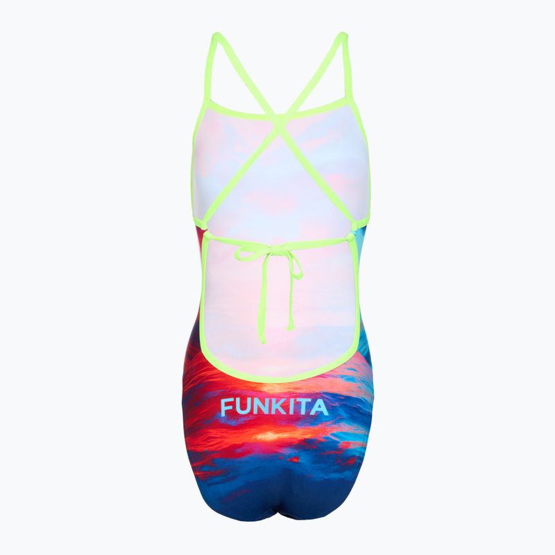 Costume da bagno intero da donna  Funkita Tie Me Tight One piece sunset delight 2