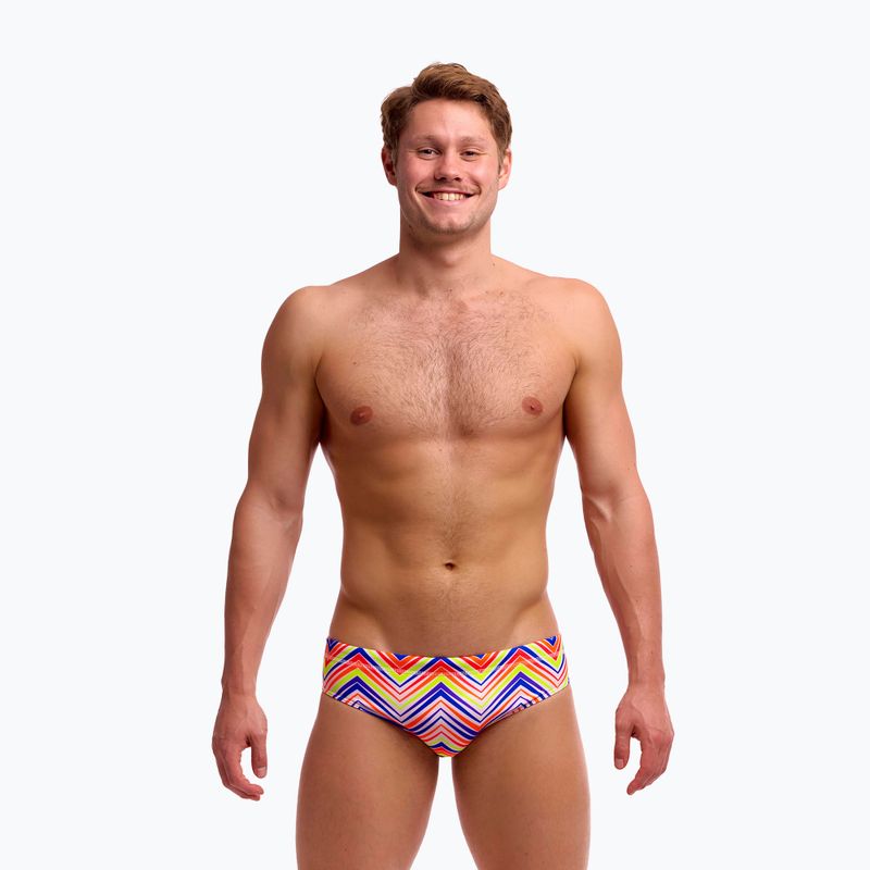 Slip da nuoto uomo Funky Trunks Classic Brief down up 2
