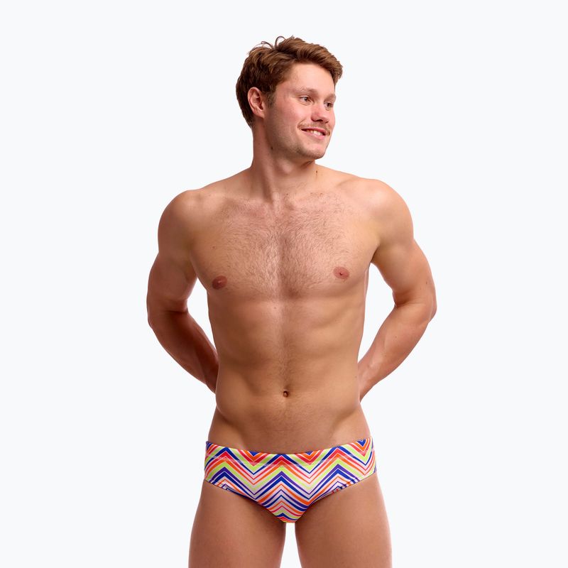 Slip da nuoto uomo Funky Trunks Classic Brief down up 3