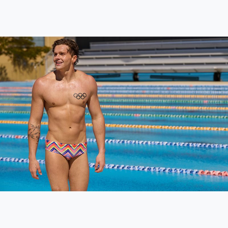 Slip da nuoto uomo Funky Trunks Classic Brief down up 6