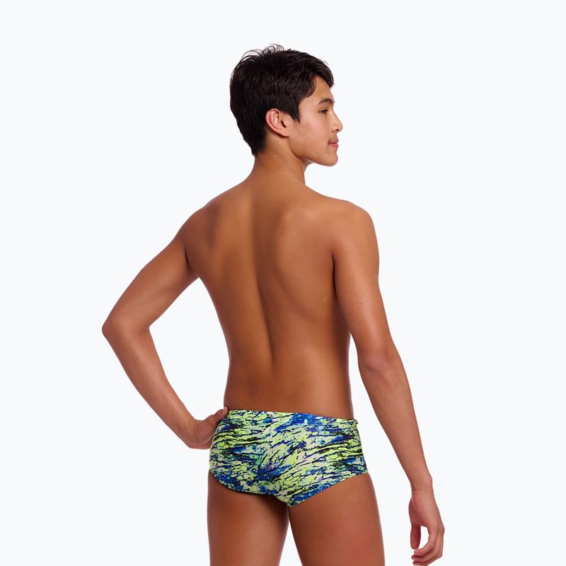 Boxer da nuoto per bambini Funky Trunks Sidewinder Trunks scaled black 2