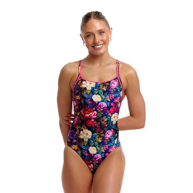 Costume da bagno intero donna Funkita Diamond Back One Piece bed of roses 2