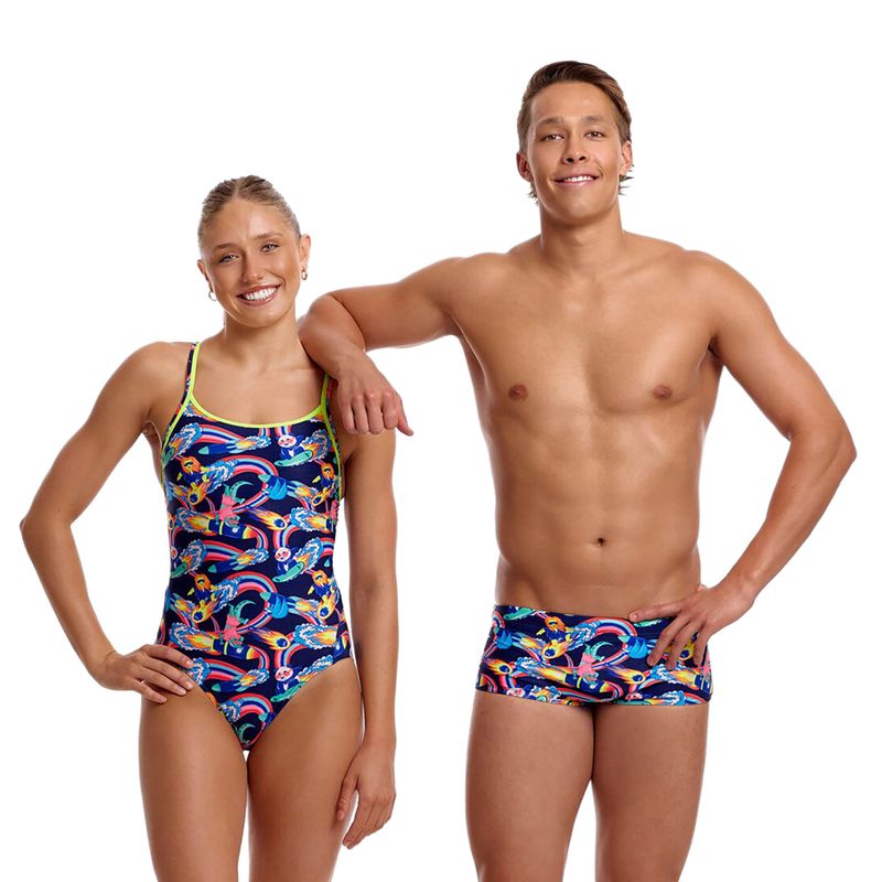 Boxer da nuoto uomo Funky Trunks Sidewinder Trunks blast buddies 4