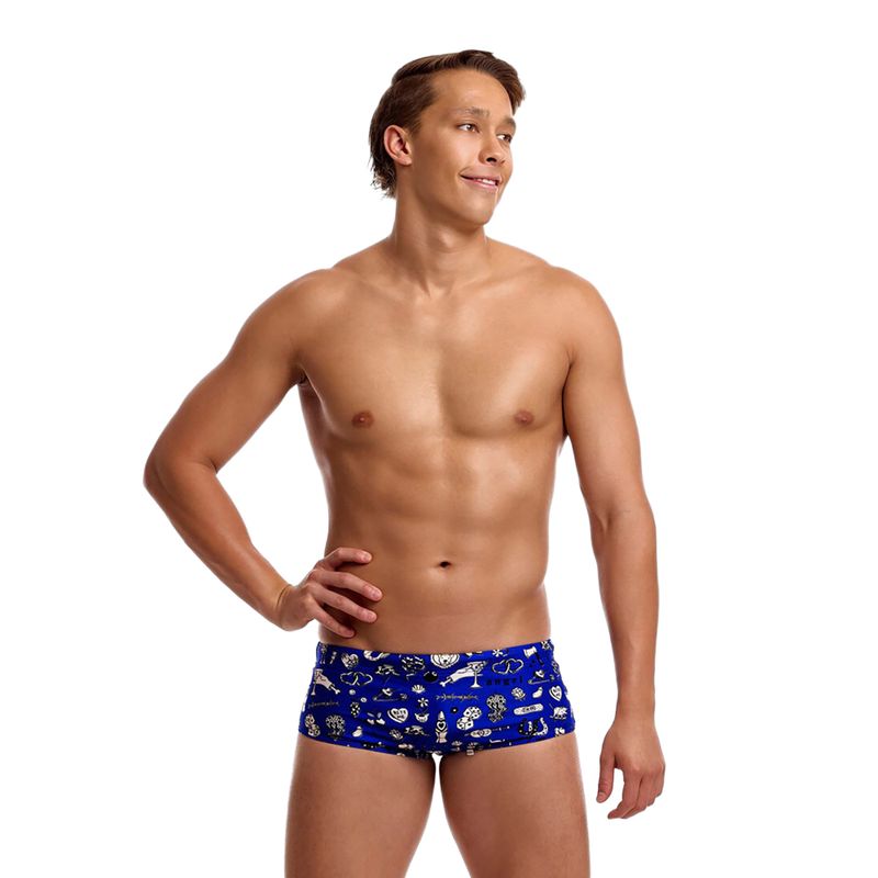 Boxer da nuoto uomo Funky Trunks Sidewinder Trunks scratchy 2
