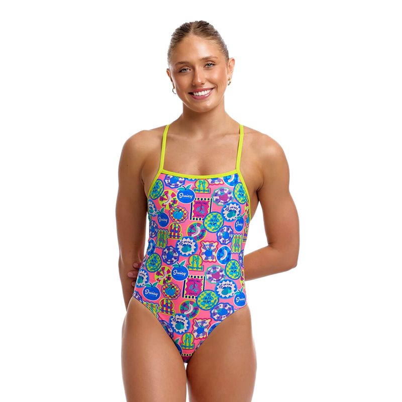 Costume da bagno intero donna Funkita Tie Me Tight One Piece zesty besty 2