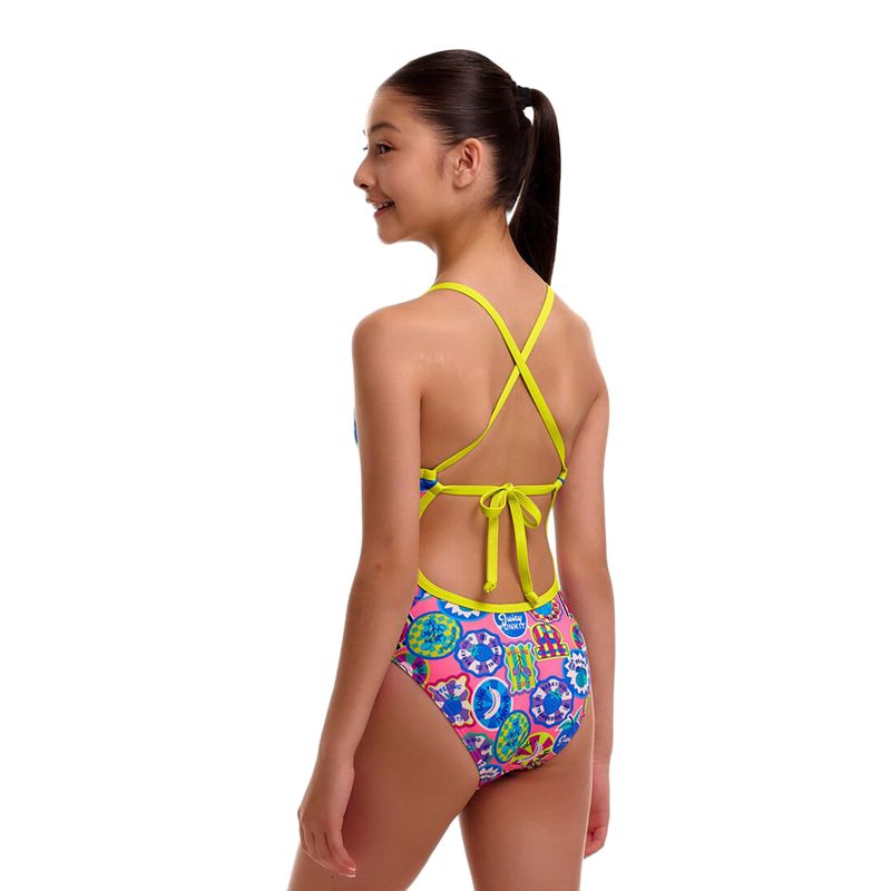 Costume da bagno intero bambino Funkita Tie Me Tight One Piece zesty besty 3
