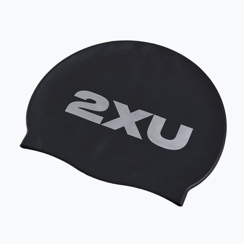 2XU Cuffia in silicone nero/nero 2