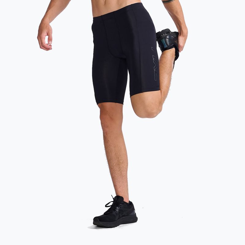 Pantaloncini da allenamento 2XU Core Compression da uomo, nero/nero 2