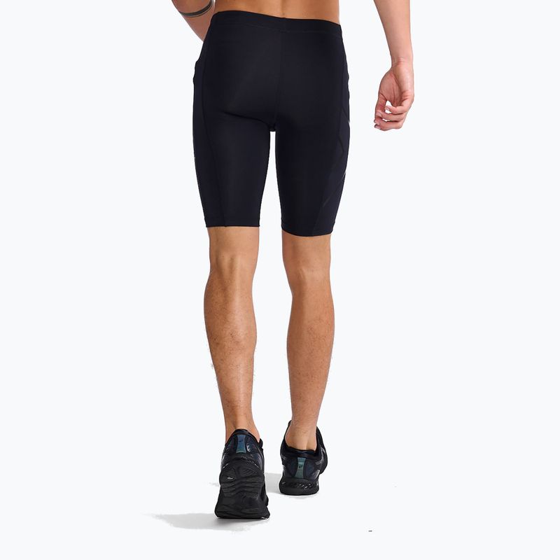 Pantaloncini da allenamento 2XU Core Compression da uomo, nero/nero 3