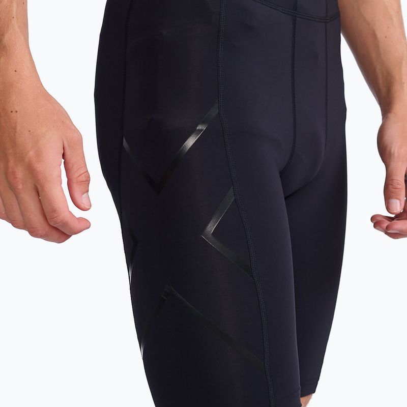 Pantaloncini da allenamento 2XU Core Compression da uomo, nero/nero 4