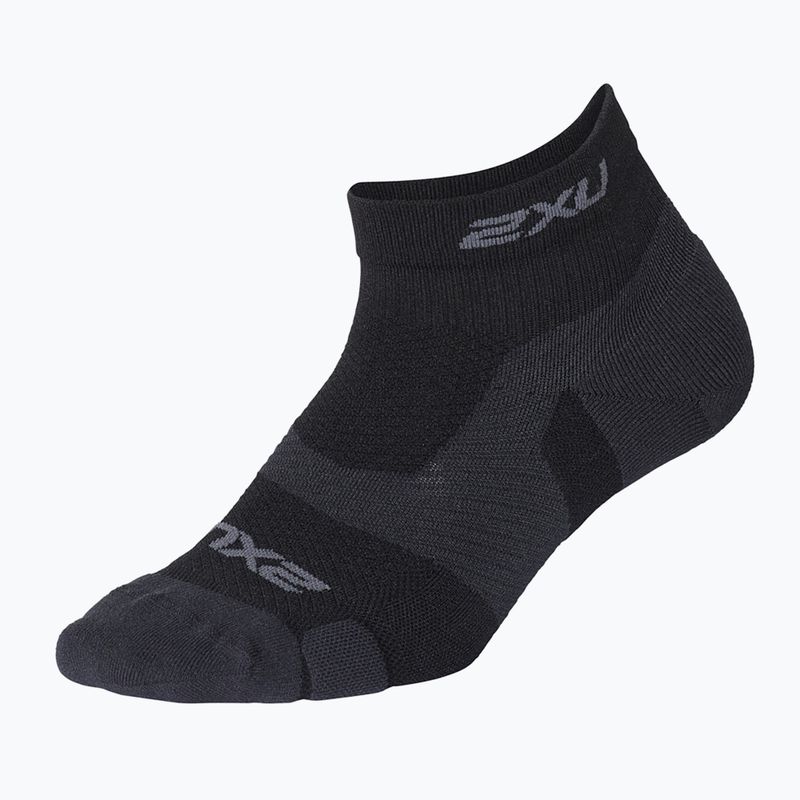 2XU Vectr Light Cushion 1/4 calzini da corsa nero/titanio