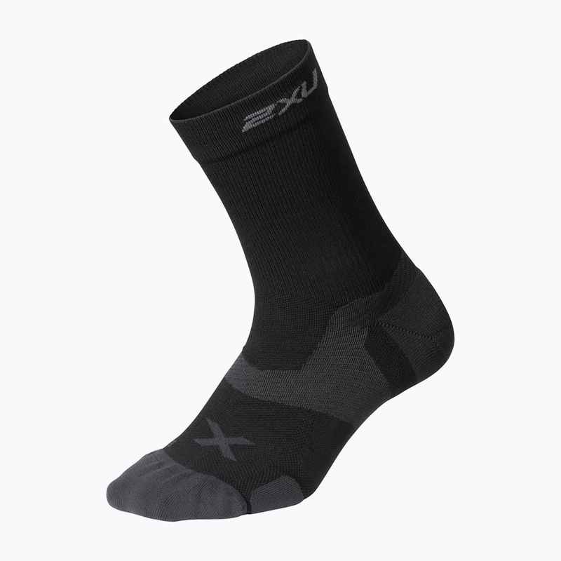 Calzini da corsa 2XU Vectr Cushion Crew nero/titanio