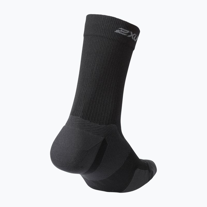 Calzini da corsa 2XU Vectr Cushion Crew nero/titanio 2