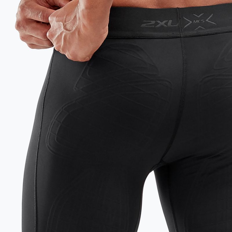 Leggings da allenamento da uomo 2XU Force Compression nero/oro 6
