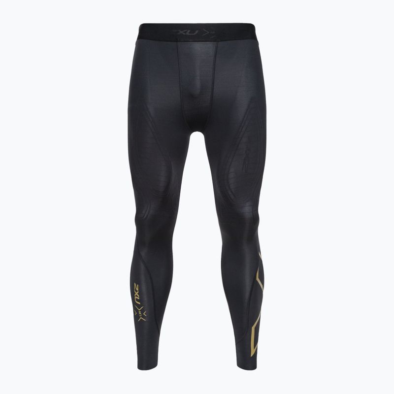 Leggings da allenamento da uomo 2XU Force Compression nero/oro