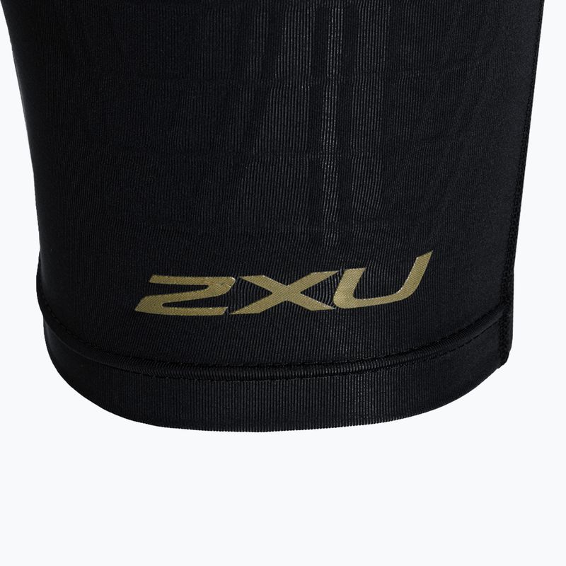 Pantaloncini da allenamento 2XU Force Compression da uomo, nero/oro 8
