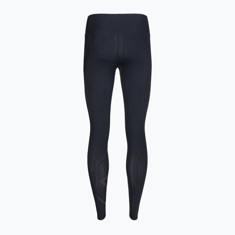 Leggings da allenamento da donna 2XU Force Mid-Rise Compression nero/nero 2