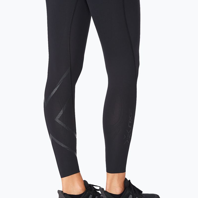 Leggings da allenamento da donna 2XU Force Mid-Rise Compression nero/nero 10