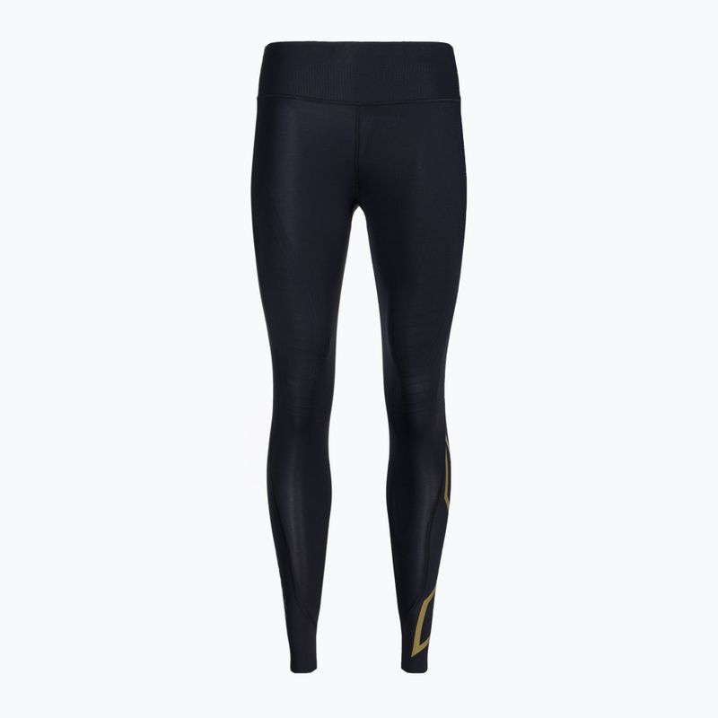 Leggings da allenamento da donna 2XU Force Mid-Rise Compression nero/oro 6