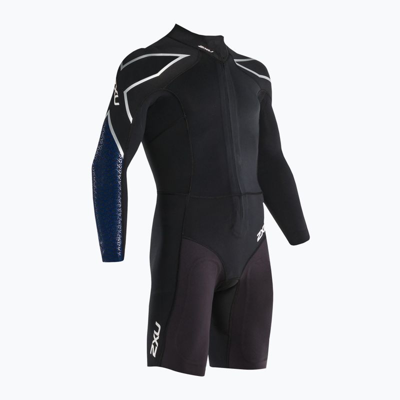Muta da triathlon 2XU Swimrun 1 uomo nero/blu stampa surf