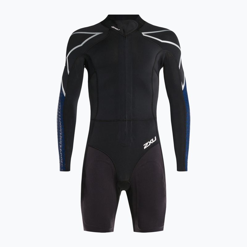 Muta da triathlon 2XU Swimrun 1 uomo nero/blu stampa surf 2