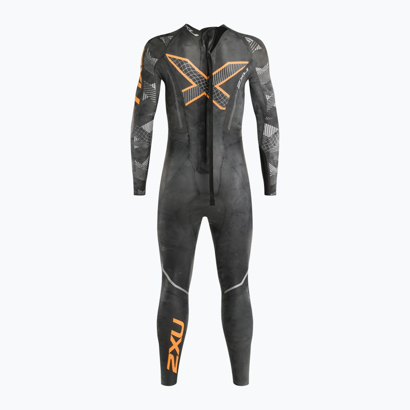 Muta da triathlon da uomo 2XU Propel 2 nero/arancio fizz 3