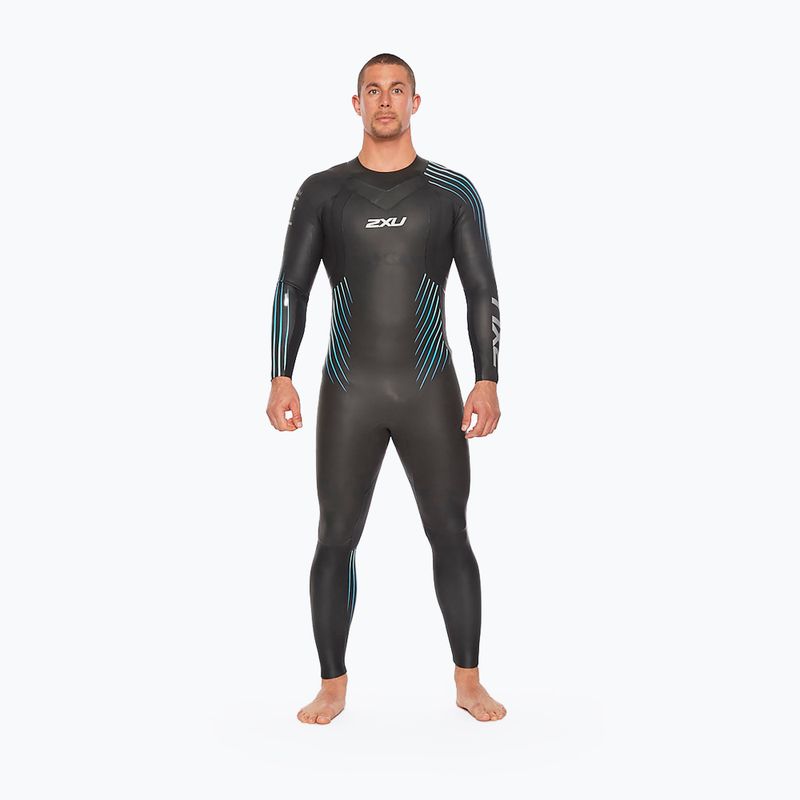 Muta da triathlon 2XU Propel 1 nero/blu ombre da uomo 6