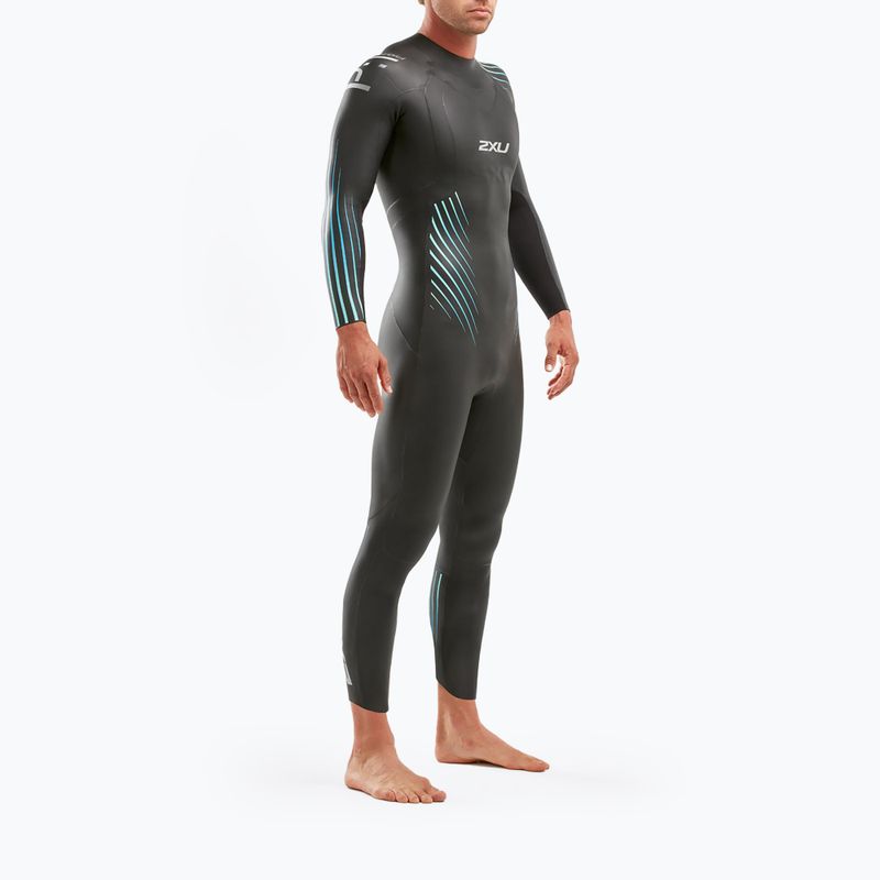 Muta da triathlon 2XU Propel 1 nero/blu ombre da uomo 7