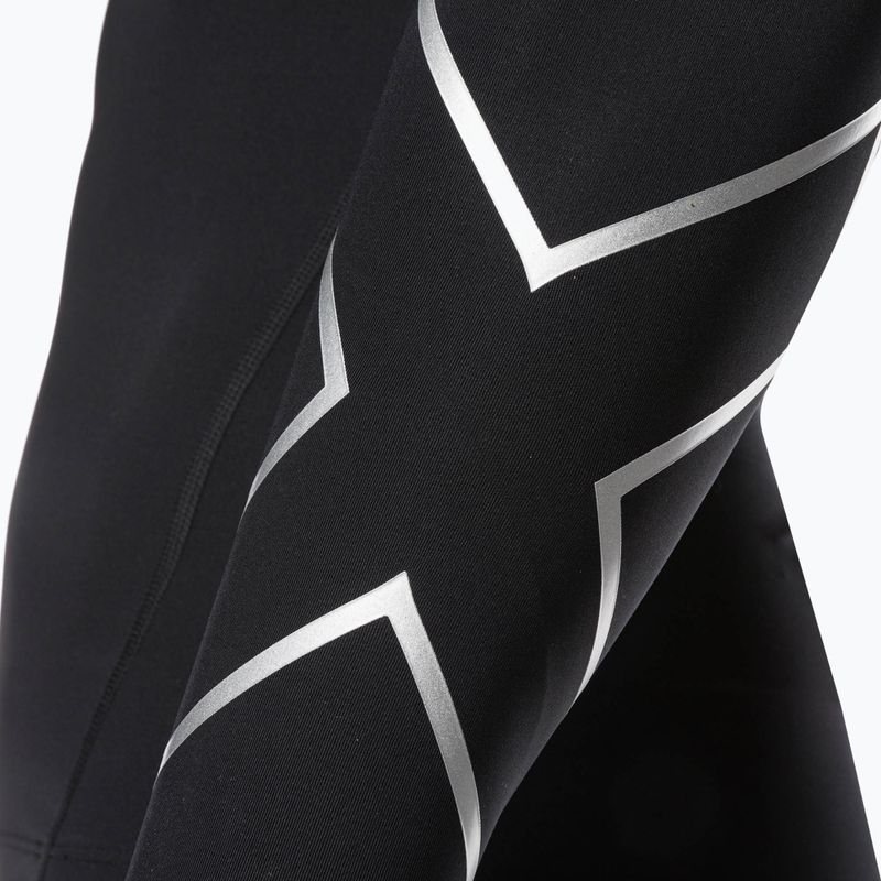 Maglia a maniche lunghe da allenamento 2XU Core Compression nero/argento per uomo 7